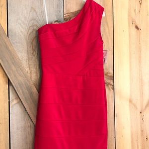 Sexy red cocktail dress
